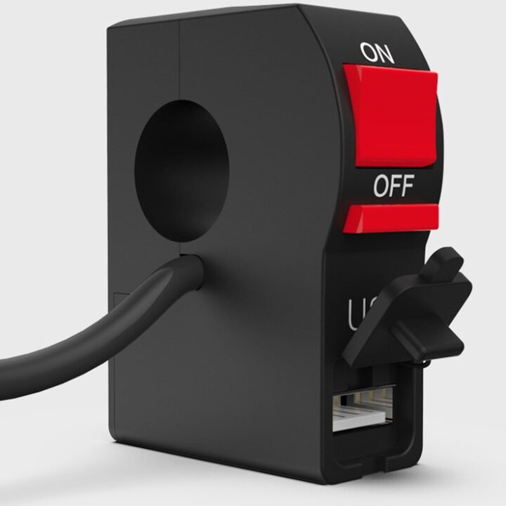 Przełącznik motocykla z gniazdem USB