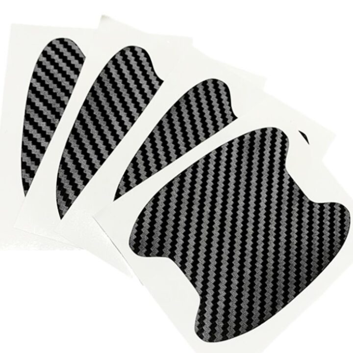 Naklejki pod klamki 4szt Carbon