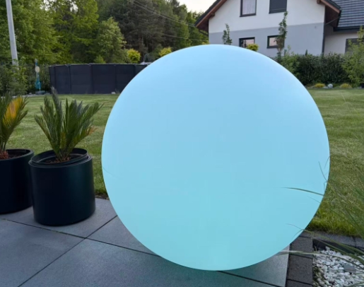 Kula LED 80cm z pilotem zewnętrzna wewnętrzna Lampa ogrodowa 80cm taras