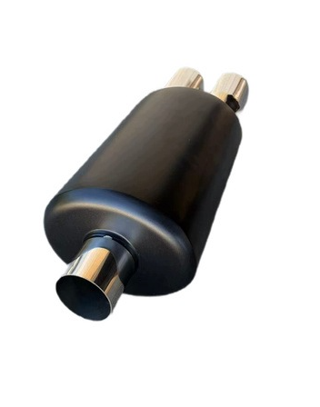 Tłumik sportowy podwójny 2 x DIA 75mm stal nierdzewna